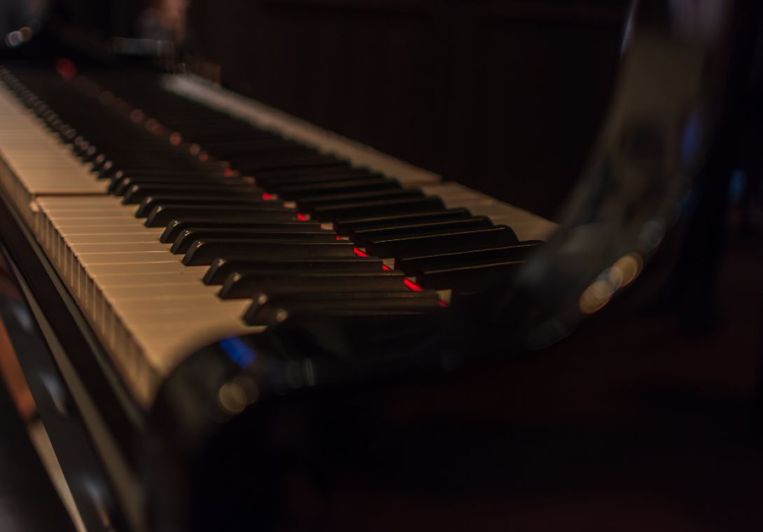 close up of a piano